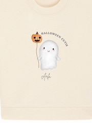 Personalised Baby Ghost Halloween Sweatshirt by Koko Blossom - Image 2 of 2