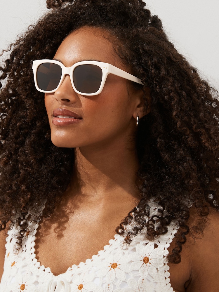 Nude Preppy Style Polarised Sunglasses - Image 1 of 5