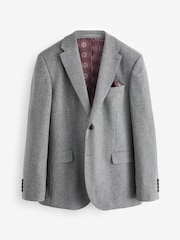 siva - Signature Tollegno Italian Wool Suit jakna; suknjič - Slika 6 iz 10