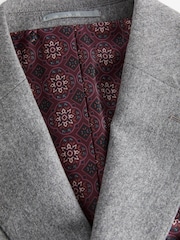 siva - Signature Tollegno Italian Wool Suit jakna; suknjič - Slika 7 iz 10