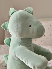 Green Dinosaur Extra Large Super Soft Squidge Toy Cushion - Image 2 of 7