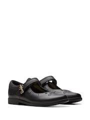 Clarks Younger Girls Patent Lock Magic Mary Jane Shoes - Imagen 3 de 7
