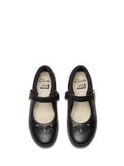 Clarks Younger Girls Patent Lock Magic Mary Jane Shoes - Imagen 5 de 7
