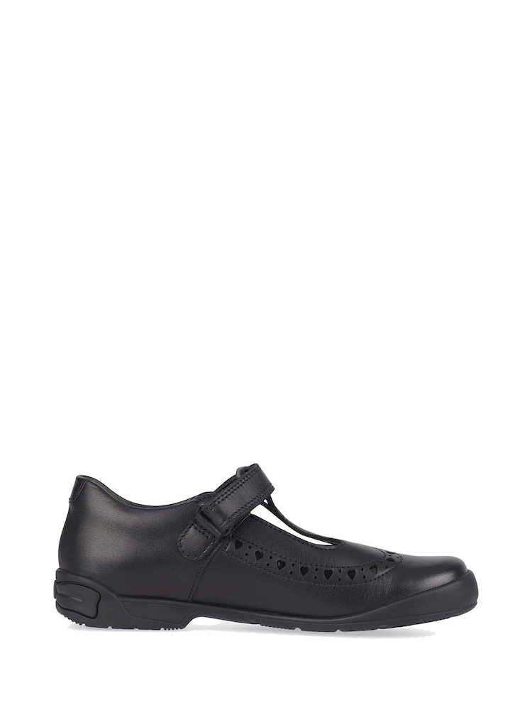 Start-Rite Black Leapfrog Leather Narrow Fit School Shoes - Image 2 of 5