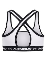 Under Armour White Crossback Mid Support Bra - Image 2 of 3