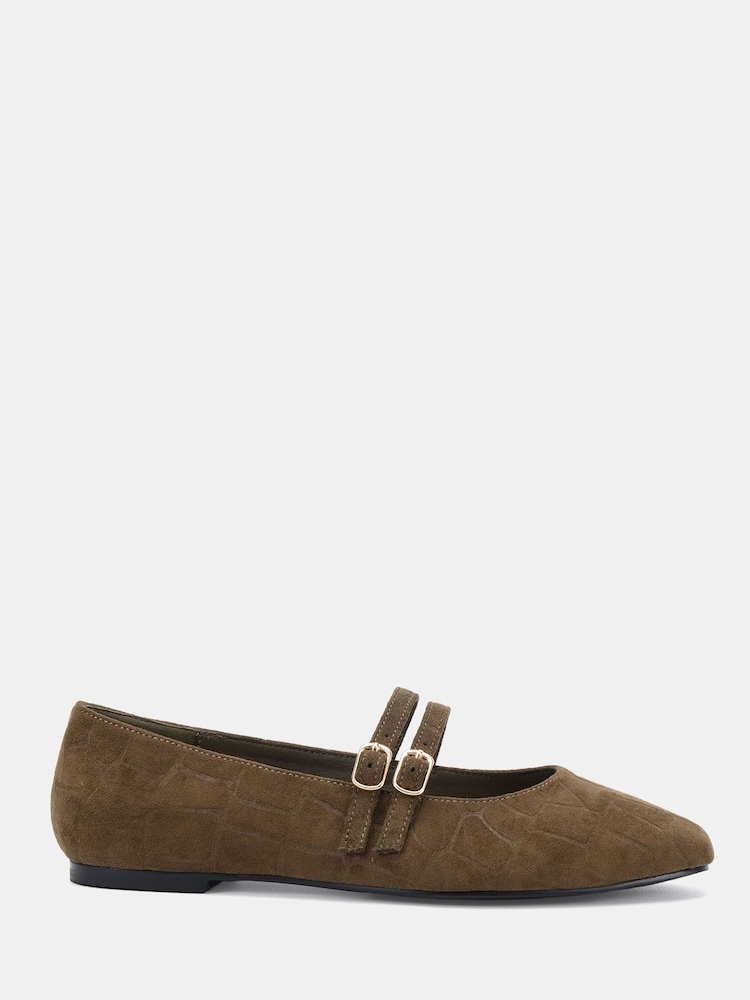 Novo Green Standard Fit Fancie Mary Jane Flat Shoes - Image 2 of 6 Novo Green Standard Fit Fancie Mary Jane Flat Shoes - Image 2 of 6
