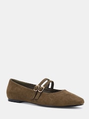 Novo Green Standard Fit Fancie Mary Jane Flat Shoes - Image 3 of 6
