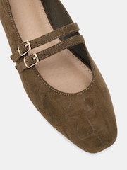 Novo Green Standard Fit Fancie Mary Jane Flat Shoes - Image 6 of 6