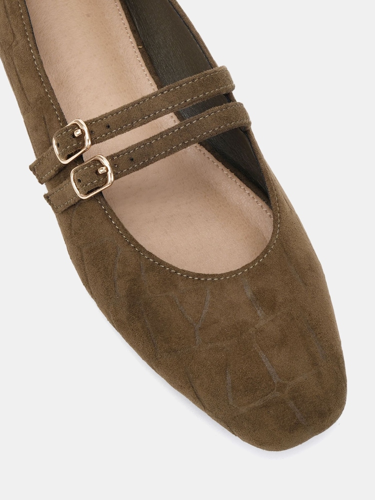 Novo Green Standard Fit Fancie Mary Jane Flat Shoes - Image 6 of 6 Novo Green Standard Fit Fancie Mary Jane Flat Shoes - Image 6 of 6