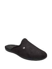 Lotus Black Flat Mule Slippers - Image 1 of 4