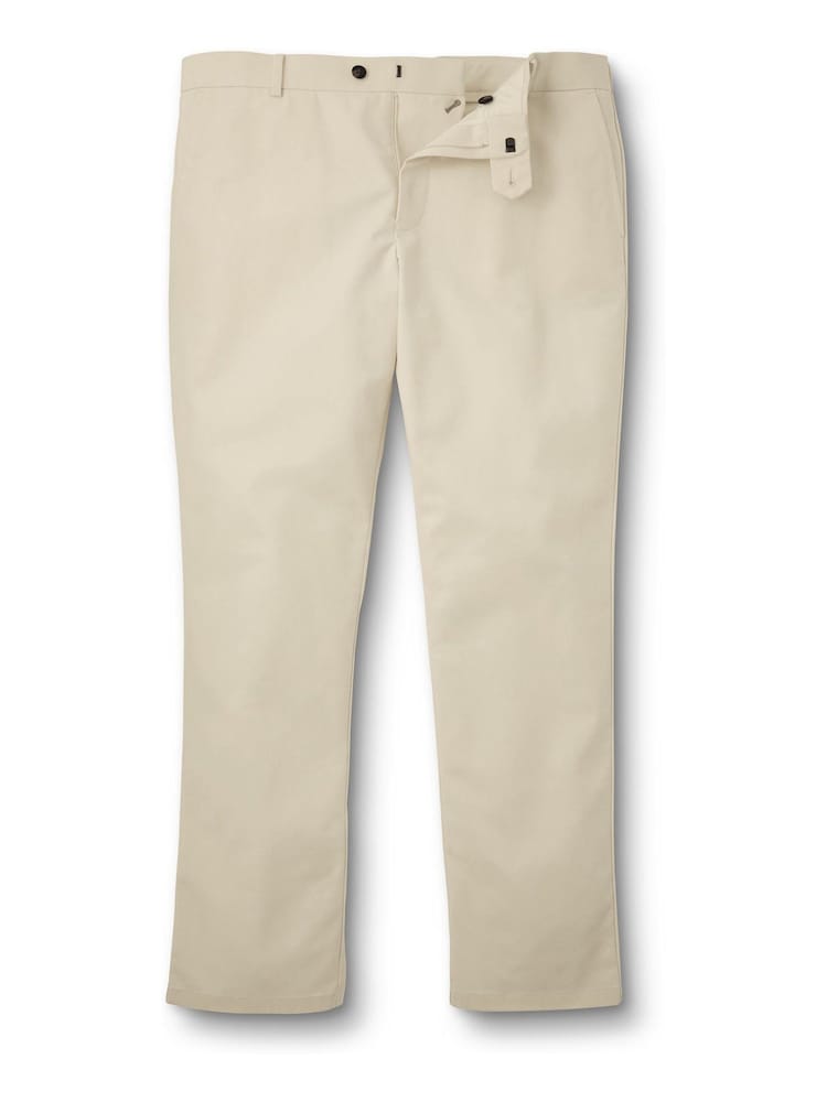 Charles Tyrwhitt Natural cream Classic Fit Ultimate non-iron Chino Trousers - Image 4 of 5