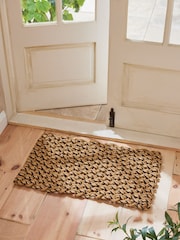 Natural Chunky Braided Doormat - Image 1 of 3