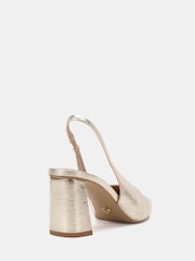 Novo Gold Standard Fit Isla Block Heel Point Court Slingbacks - Image 4 of 6