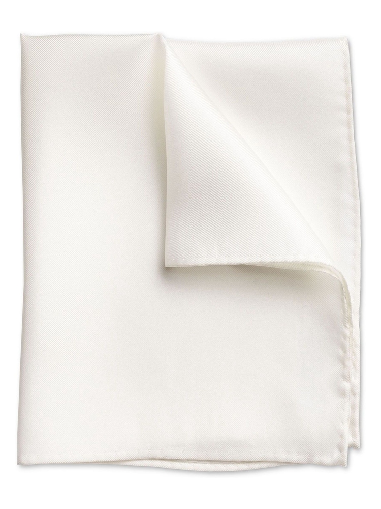Charles Tyrwhitt White Evening Silk Pocket Square - Image 1 of 2
