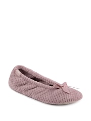 Totes Pink Isotoner Popcorn Slippers - Image 2 of 5