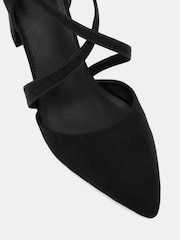 黑色 - Novo Ivanna Block Cross Over Strap Point Court Heels - 图片5 / 6