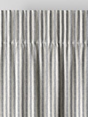 Emily Bond Indigo Blue Oscar Stripe Made to Measure Curtains - Image 6 of 9
