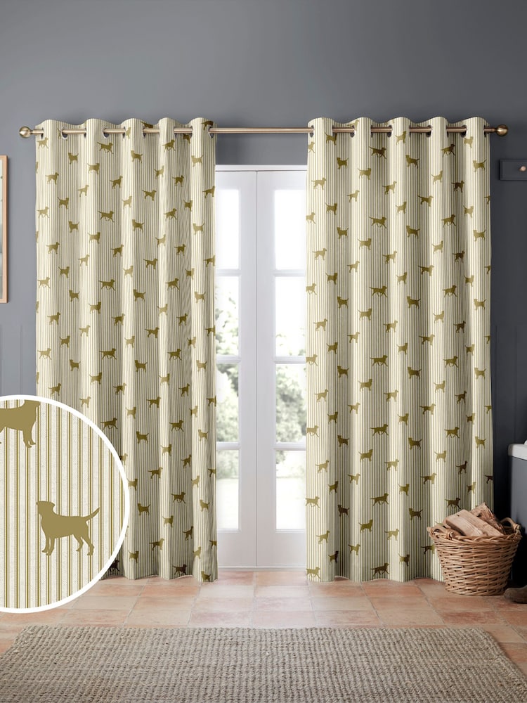Emily Bond Gold Marley Made to Measure Curtains - Image 1 of 6