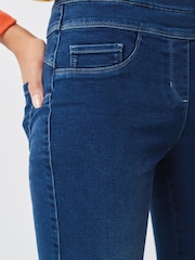 Dunkelblau - Figurformende Sculpting-Leggings mit Super-Stretch - Bild 4 von 6