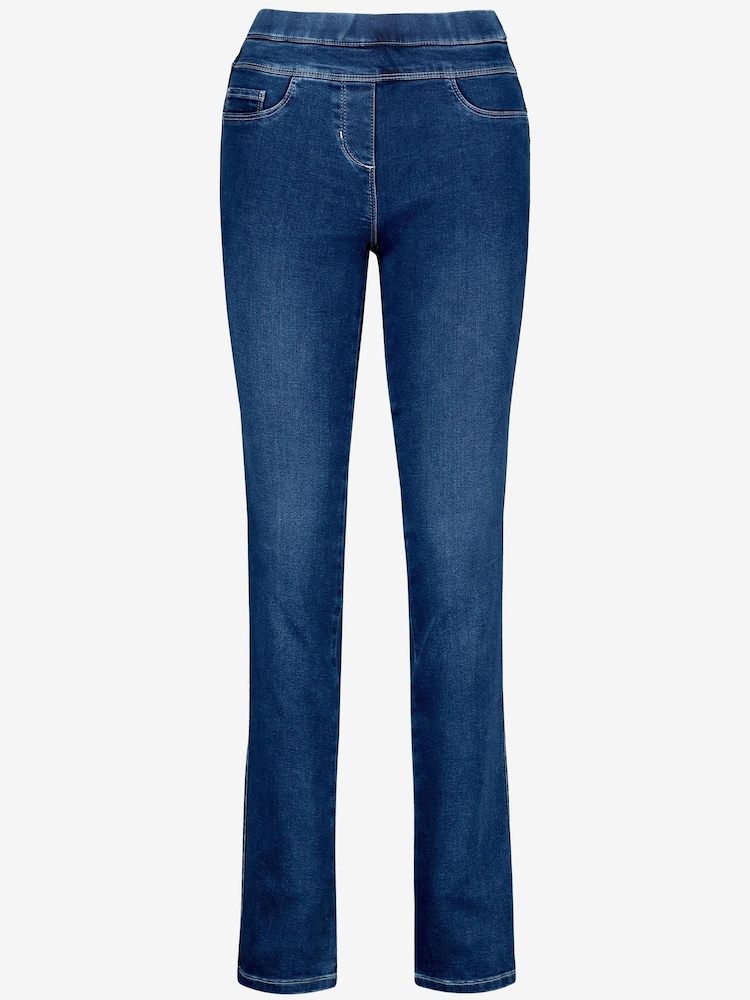 Dunkelblau - Figurformende Sculpting-Leggings mit Super-Stretch - Bild 6 von 6