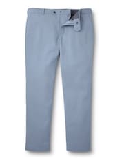 Charles Tyrwhitt Blue Ground Slim Fit Ultimate non-iron Chino Trousers - Image 3 of 4