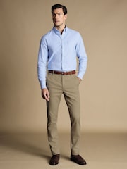 Charles Tyrwhitt Natural Slim Fit Ultimate non-iron Chino Trousers - Image 3 of 5