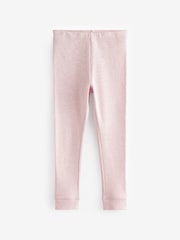 Pink/ White Thermal Leggings 2 Pack (2-16yrs) - Image 3 of 5