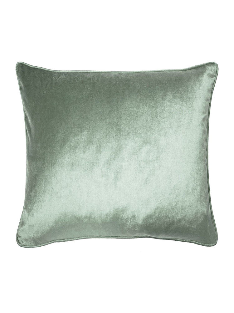 Laura Ashley Velvet Duckegg Green Square Nigella Cushion - Image 3 of 3 Laura Ashley Velvet Duckegg Green Square Nigella Cushion - Image 3 of 3