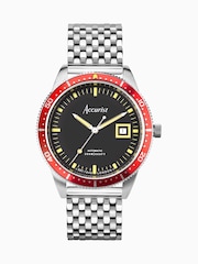 Accurist Mens Silver Tone Dive Automatic Stainless Steel Bracelet 42mm Watch - Image 1 of 6