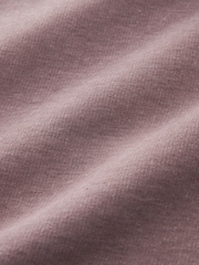 Mauve Purple Relaxed Fit Soft Overdyed Marl Crew Neck Sweatshirt - Image 6 of 6