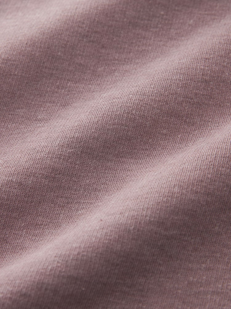 Mauve Purple Relaxed Fit Soft Overdyed Marl Crew Neck Sweatshirt - Image 6 of 6