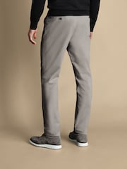Charles Tyrwhitt Grey French Classic Fit Ultimate non-iron Chino Trousers - Image 2 of 5