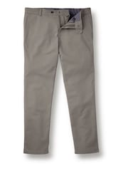 Charles Tyrwhitt Grey French Classic Fit Ultimate non-iron Chino Trousers - Image 4 of 5