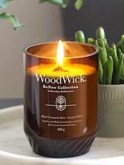 Woodwick Natural ReNew Large Currant Rose Scented Candle - Image 1 of 5
