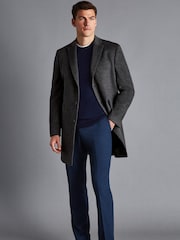 Charles Tyrwhitt Grey Pure Wool Overcoat - Image 3 of 5