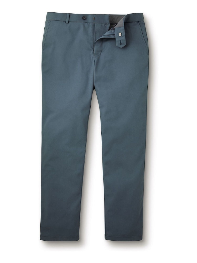 Charles Tyrwhitt Blue Slim Fit Ultimate non-iron Chino Trousers - Image 4 of 5