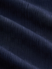 Navy Blue Multiway Halter-Tie Bandeau Wide Leg Jumpsuit - Image 5 of 5