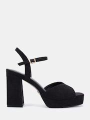 Novo Black Standard Fit Lucie Platform Block Heel Sandals - Image 2 of 6
