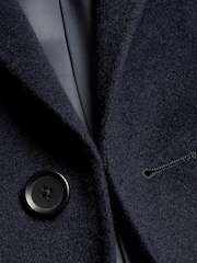 Charles Tyrwhitt Blue Pure Wool Overcoat - Image 4 of 5
