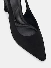 黑色 - Novo Isla Block Heel Point Court Slingbacks - 图片5 / 6