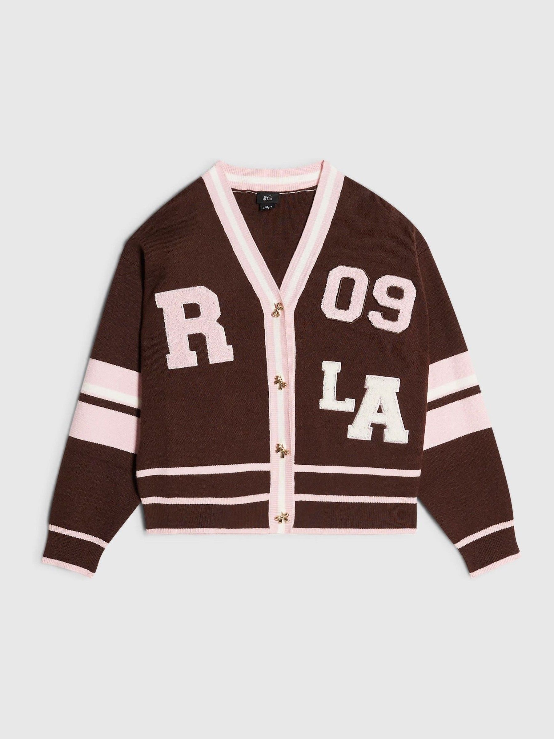 Next：日本 ブラウン - River Island ストライプ チェリー柄