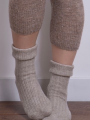 Totes Natural Ladies Cashmere Blend Winter Socks - Image 1 of 3