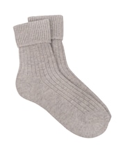 Totes Natural Ladies Cashmere Blend Winter Socks - Image 2 of 3