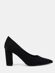 ស្បែកជើងកែងខ្ពស់ Novo Wide Fit Illiana Point Toe Block Court Heels - រូបភាព 2 នៃ 6
