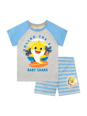Character Blue Babyshark Short Pyjamas - Image 1 of 5