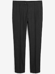 Charcoal Grey Tailored Fit Wool Mix Textured Suit Trousers - Image 5 of 6
