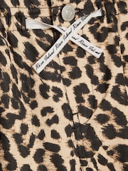 River Island Brown Leopard Print Barry Wide Leg Trouser - Image 3 of 4