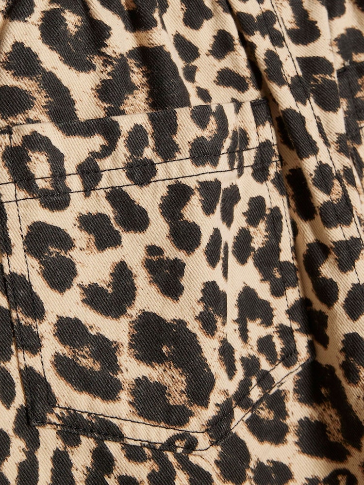 River Island Brown Leopard Print Barry Wide Leg Trouser - Image 4 of 4 River Island Brown Leopard Print Barry Wide Leg Trouser - Image 4 of 4