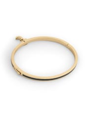 COACH Black Celestial Moon Charm Enamel Bangle Boxed Bracelet - Image 3 of 5