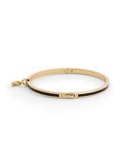 COACH Black Celestial Moon Charm Enamel Bangle Boxed Bracelet - Image 4 of 5